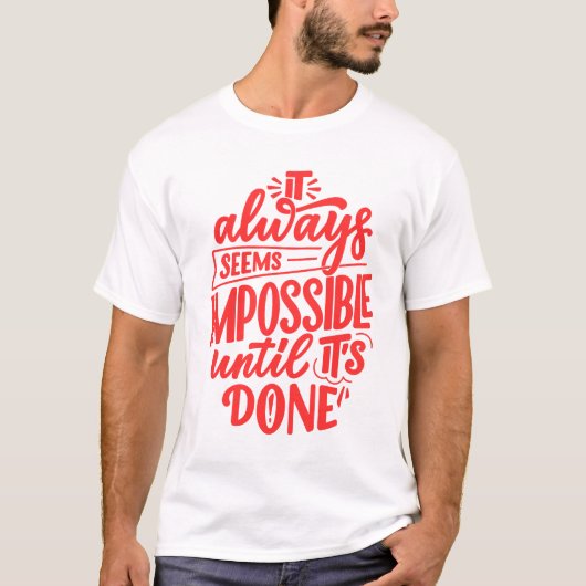 "Dromen komen ware gradiënt tekst T-shirt - Motiva (Voorkant)