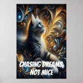 Dromen najagen, geen muizen poster (Voorkant)