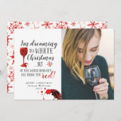 Dromen over een witte kerstkaart (Voorkant / Achterkant)