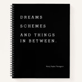 Dromen Schema's en dingen tussen gewoonte Notitieboek (Voorkant)