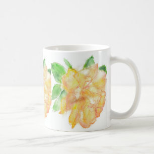 Dromen Spires Gele Aquarel Rozen Koffiemok