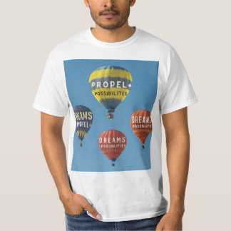 Dromen stuwen mogelijkheden" t-shirt