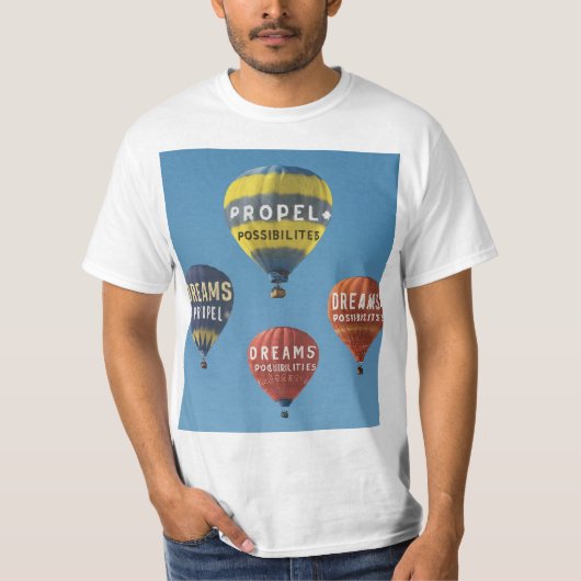 Dromen stuwen mogelijkheden" t-shirt (Voorkant)