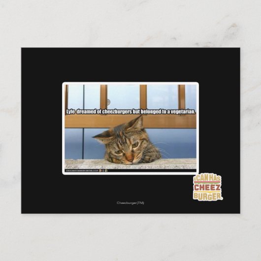 Dromen van Cheesburgers Briefkaart (Voorkant)