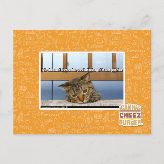 Dromen van Cheesburgers Briefkaart (Voorkant)