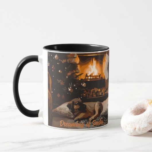 Dromen van de Kerstman Mok (Met donut)
