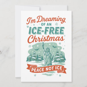 Dromen van een ICE-vrije Kerst Kaart