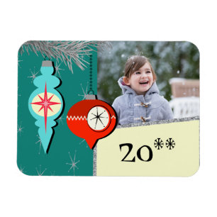 Dromen van een Retro Christmas Flexi Fotomagneet Magneet