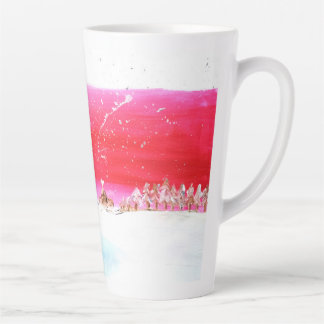 Dromen van een witte kerst Latte Cup Mok