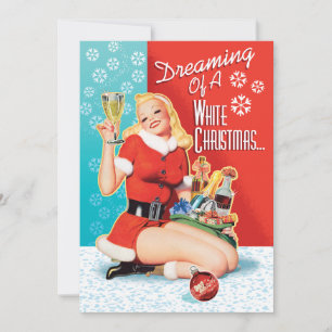 Dromen van een witte kerstfeest uitnodiging