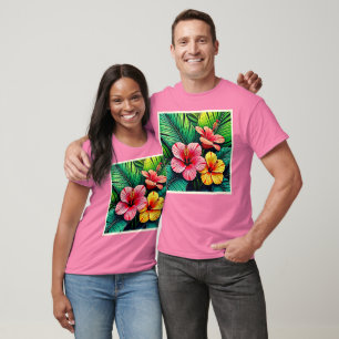 Dromen van exotische bloementuinen t-shirt