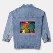 Dromen van fictie denim jacket (Achterkant)