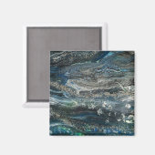 Dromen van het abstracte schilderende zee Ocean'20 Magneet (Voorkant / Achterkant)