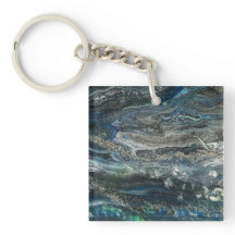 Dromen van het abstracte schilderij van de oceaan 