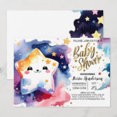 Dromen van het hemelse Baby shower Kaart (Voorkant / Achterkant)