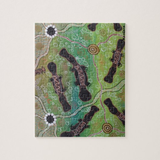 Dromen van het vogelbekdier legpuzzel (Verticaal)