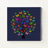 Dromen van kleurrijke vlinderbomen notitieboek (Achterkant)
