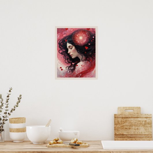 Dromen van Liefde Valentijnsdag Art Print (Keuken)