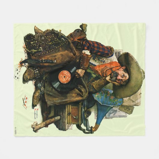 Dromen van Long Ago Fleece Deken (Voorkant (Horizontaal))