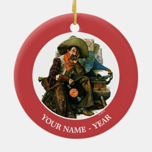 Dromen van Long Ago Keramisch Ornament (Achterkant)