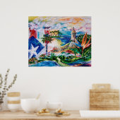 Dromen van Puerto Rico Poster (Keuken)