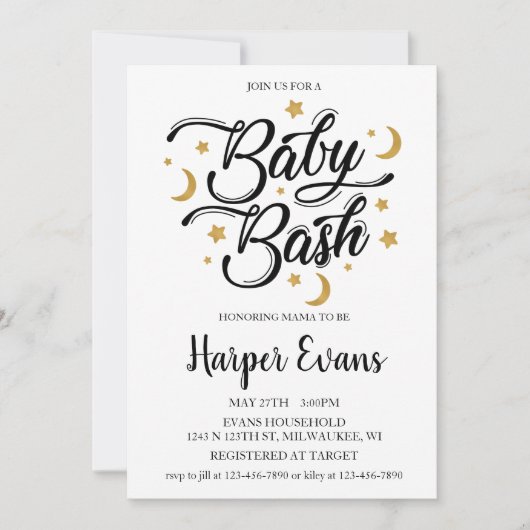 Dromen van sterren en manen kaart (Voorkant)