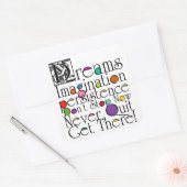 Dromen Verbeelding Inspirerend Sticker (Envelop)
