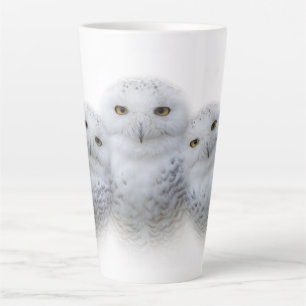 dromen Wisdom van Snowy Owls Family Latte Mok