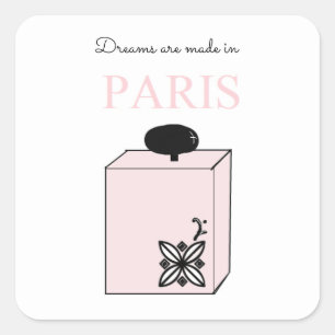 Dromen Worden Gemaakt In Parijs Vierkante Sticker