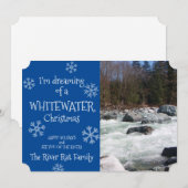 Dromend van een Whitewater Kerst Kaart (Voorkant / Achterkant)