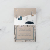 Dromend van een witte Kerstmis- Landelijk dorp Feestdagen Kaart (Binnen)