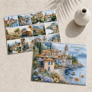 Dromend van Italië   2026 Watercolor Landschap Kalender