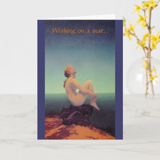 "… dromend van u" de kaart van Maxfield Parrish (Gele Bloem)