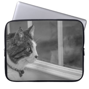Dromend van warmer weer Grijs Laptop Sleeve