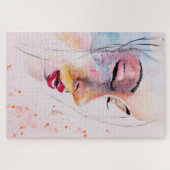 Dromende vrouw puzzels (Horizontaal)