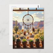 Dromenvanger, Desert Canyons, Cactussen Briefkaart (Voorkant / Achterkant)