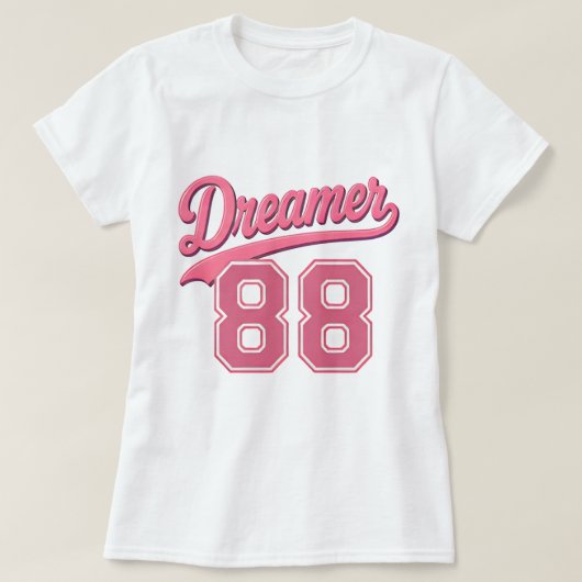 Dromer 88 Stijlvol Script Ontwerp T-shirt (Design voorkant)