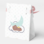 Dromerig Beer op het Cloud Baby shower Dank je Bedankdoosjes (Achterkant)