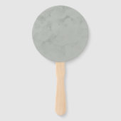 dromerig blad handwaaier (Achterkant)