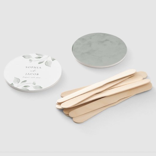 dromerig blad handwaaier (Niet-gemonteerd)