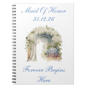 Dromerig Bloemen Bruiloftsjournaal Notitieboek