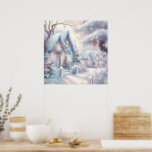 Dromerig Christmas Village Poster (Keuken)