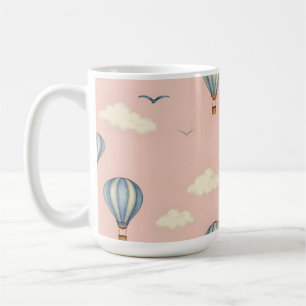 Dromerig Heet Luchtballon Luchtpatroon Koffiemok