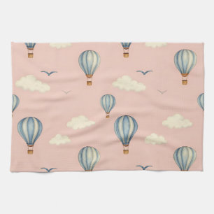 Dromerig hete luchtballon luchtpatroon theedoek