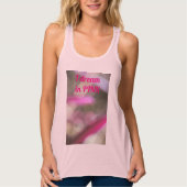 Dromerig Ik Droom In Roze Abstract Boho Chic Tanktop (Voorkant)