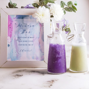 Dromerig Lentebruidsshowerdecor Mimosa Bar-bord  Poster