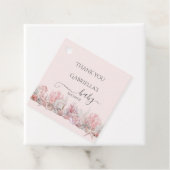 Dromerig onder het Zee Baby shower Bedankjes Labels (In situ)