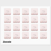 Dromerig onder het Zee Baby shower Vierkante Sticker (Vel)