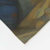 Dromerig slapend kind in bloemenquilt fleece deken (Hoek)