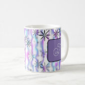 Dromerig Starburst Golven Patroon Gepersonaliseerd Koffiemok (Voorkant rechts)